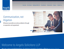 Tablet Screenshot of angels-solicitors.co.uk